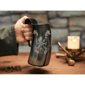Viking Horn Vegvisir Tankard