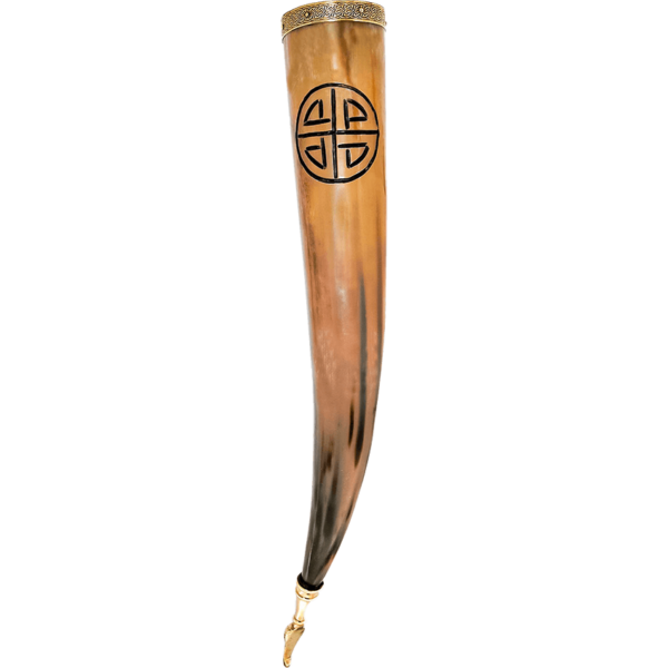 Viking Shield Knot Drinking Horn