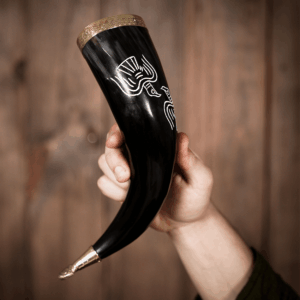 Odin’s Ravens Drinking Horn