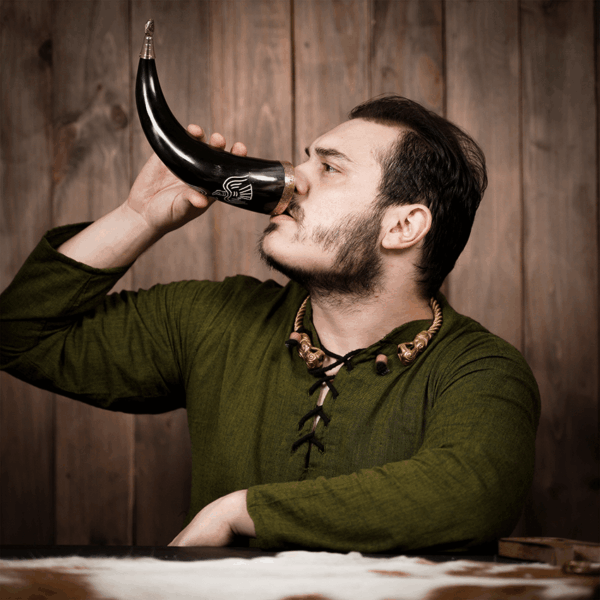 Odin’s Ravens Drinking Horn