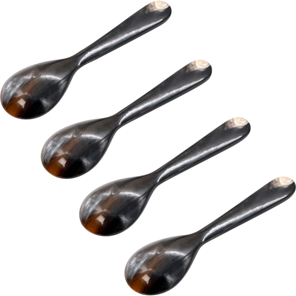 Viking Horn Spoons - Set of 4