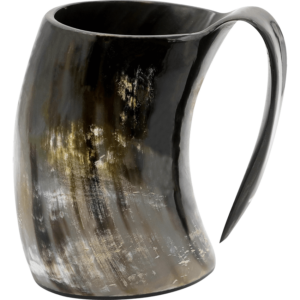 Viking Ox Horn Tankard Mug