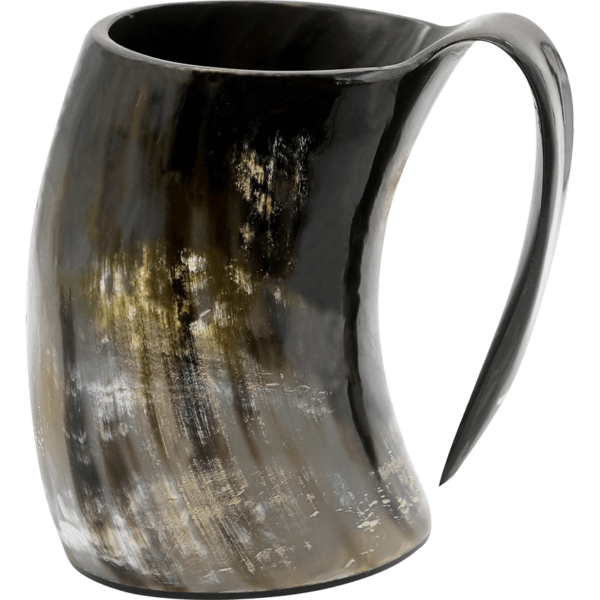 Viking Ox Horn Tankard Mug