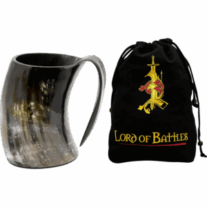 Viking Ox Horn Tankard Mug