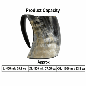 Viking Ox Horn Tankard Mug