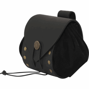 Odyssey Medieval Drawstring Belt Pouch - Black