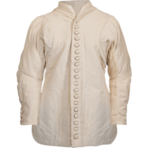 Nobles Long Sleeve Button Front Gambeson - Ecru
