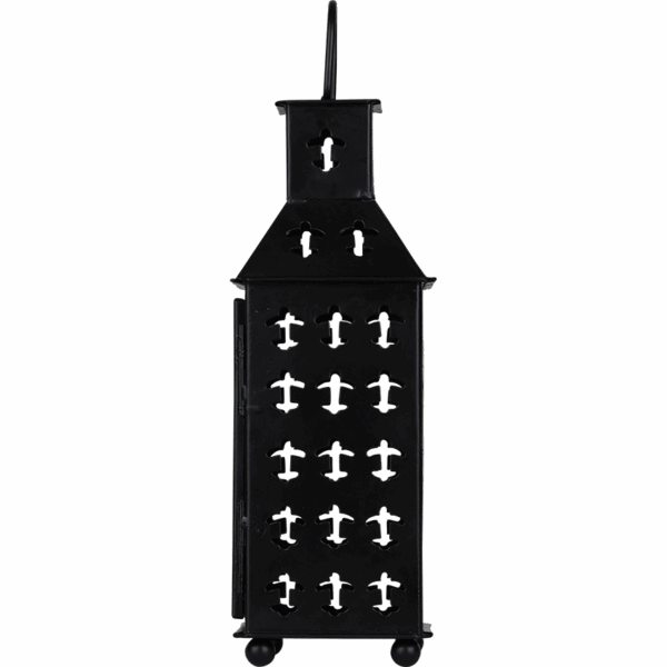 Black Fleur Medieval Iron Lantern