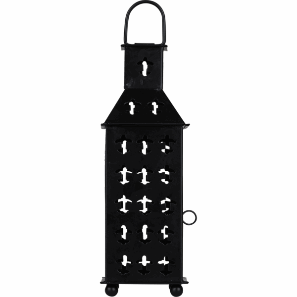 Black Fleur Medieval Iron Lantern