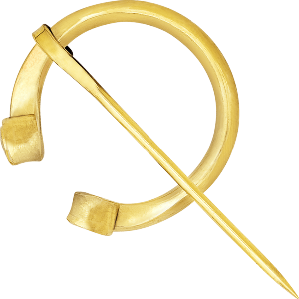 Brass Medieval Cloak Pin - Image 2