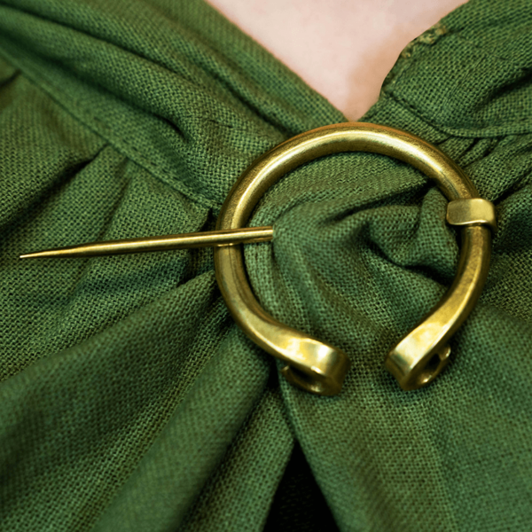 Brass Medieval Cloak Pin - Image 4
