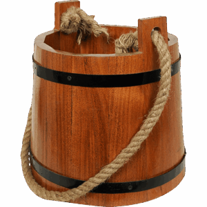 Wooden Bucket - Medium