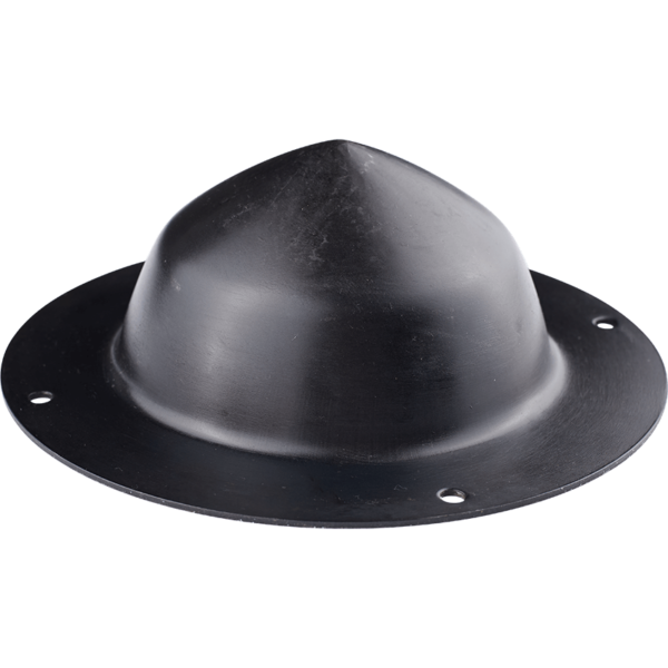 Medieval Battle Steel Shield Boss - Blackened