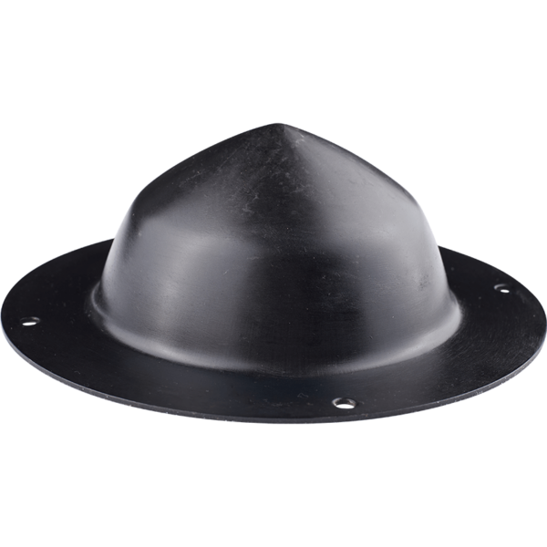 Medieval Battle Steel Shield Boss - Blackened