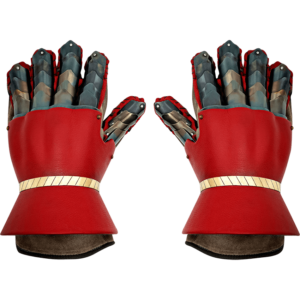 The Red Earl Medieval Gauntlets
