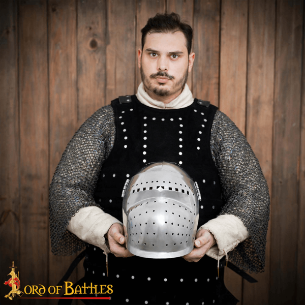 14th Century Full Visored Bascinet