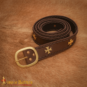 Crusader's Leather Belt - Brown