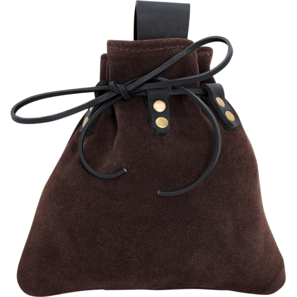 Adventurer's Suede Belt Pouch - Brown