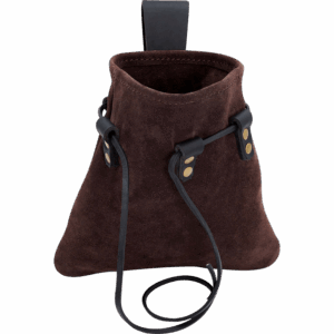 Adventurer's Suede Belt Pouch - Brown