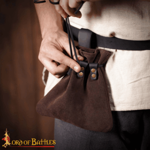Adventurer's Suede Belt Pouch - Brown