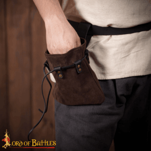 Adventurer's Suede Belt Pouch - Brown