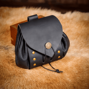 Casimir Medieval Belt Pouch - Black