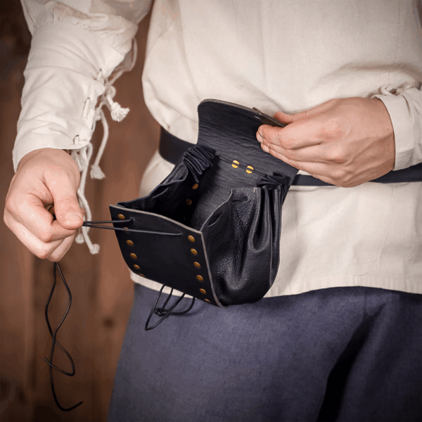 Casimir Medieval Belt Pouch - Black