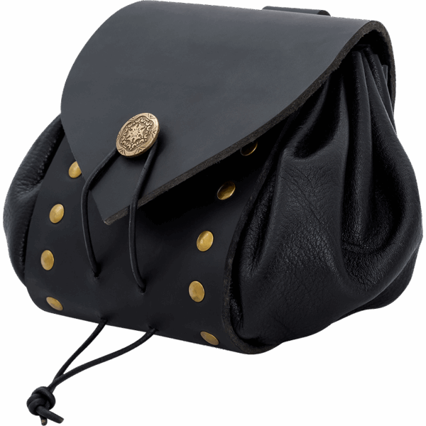 Casimir Medieval Belt Pouch - Black