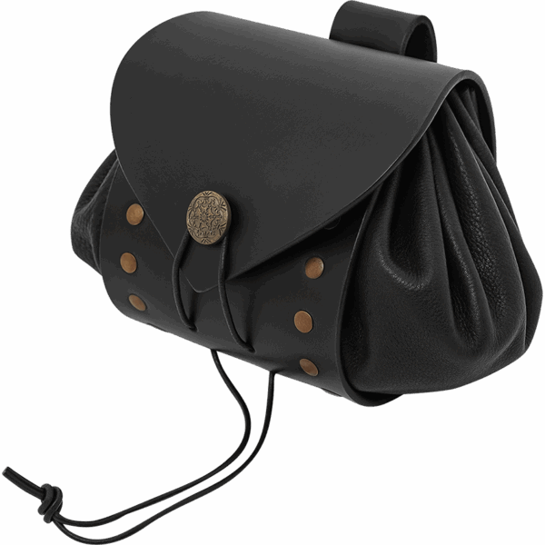 Casimir Medieval Belt Pouch - Black