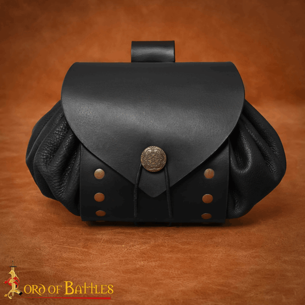 Casimir Medieval Belt Pouch - Black