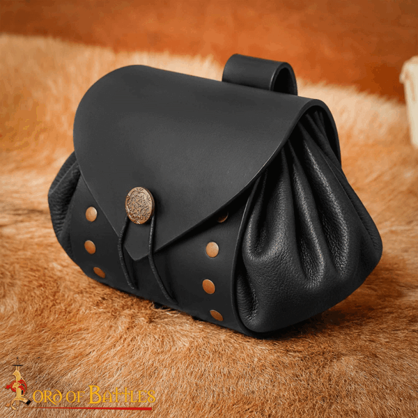 Casimir Medieval Belt Pouch - Black