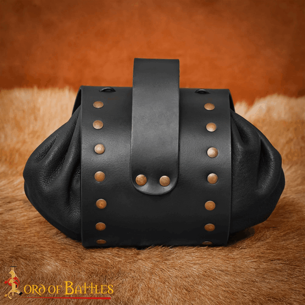 Casimir Medieval Belt Pouch - Black