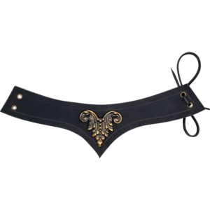 Florence Medieval Leather Band - Black