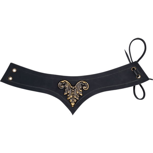 Florence Medieval Leather Band - Black