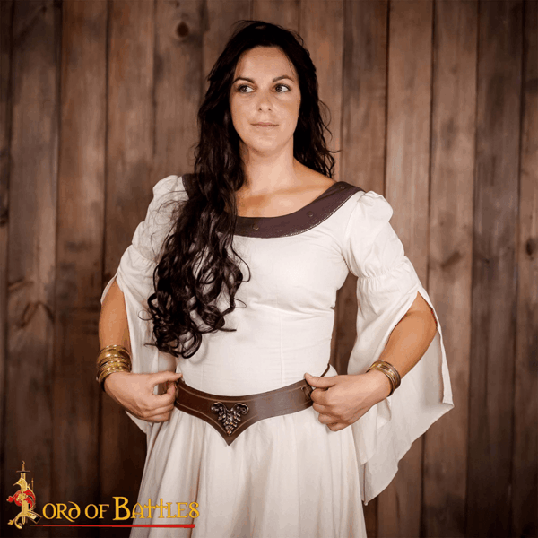 Florence Medieval Leather Band - Brown