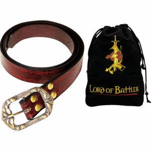 Embossed Strider Belt - Maroon