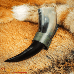 Brigid Celtic Drinking Horn Holder - Green