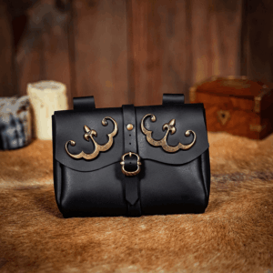 Alodie Late Medieval Belt Pouch - Black