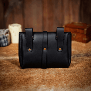 Alodie Late Medieval Belt Pouch - Black