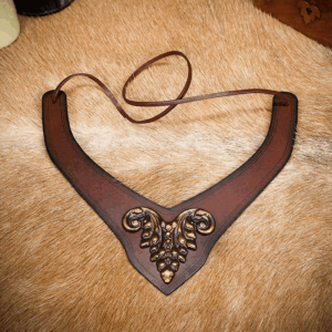 Regal Leather Neckband - Brown