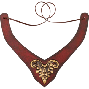 Regal Leather Neckband - Maroon