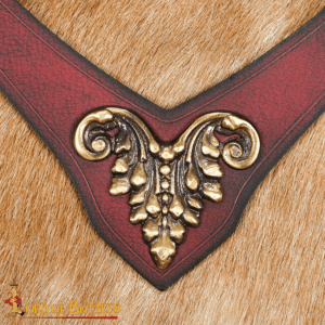 Regal Leather Neckband - Maroon
