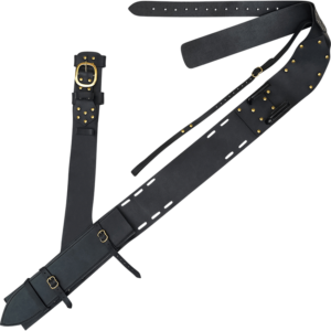 Adventurer's Sword Back Baldric - Black