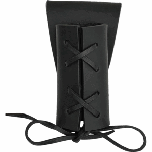 Narrow Leather Sword Frog - Black