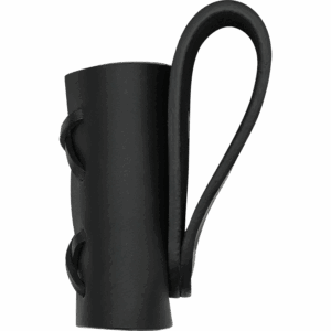 Narrow Leather Sword Frog - Black