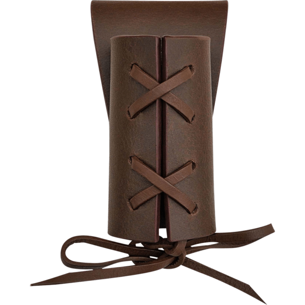 Narrow Leather Sword Frog - Brown