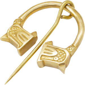 Viking Wolf Cloak Pin