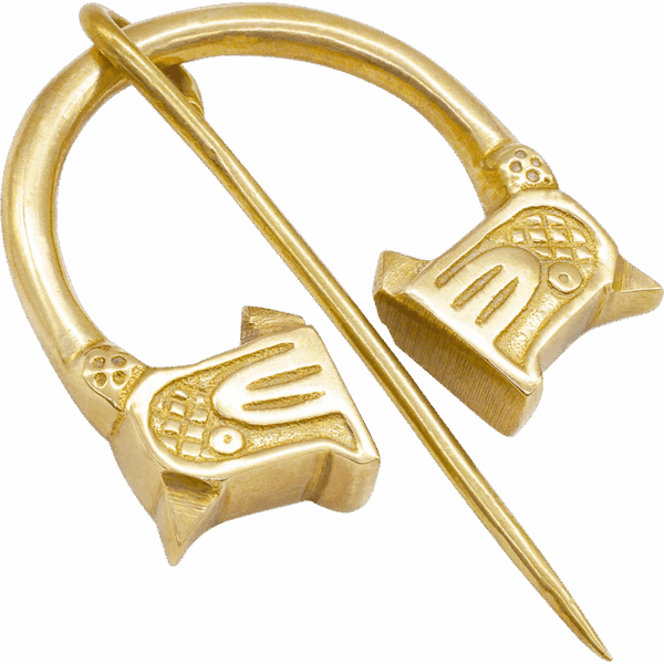 Viking Wolf Cloak Pin