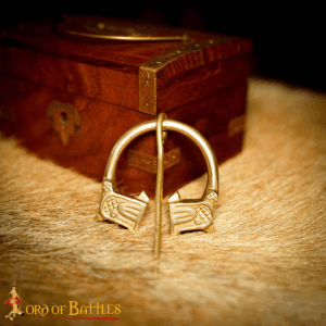 Viking Wolf Cloak Pin