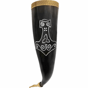 Thor's Hammer Drinking Horn